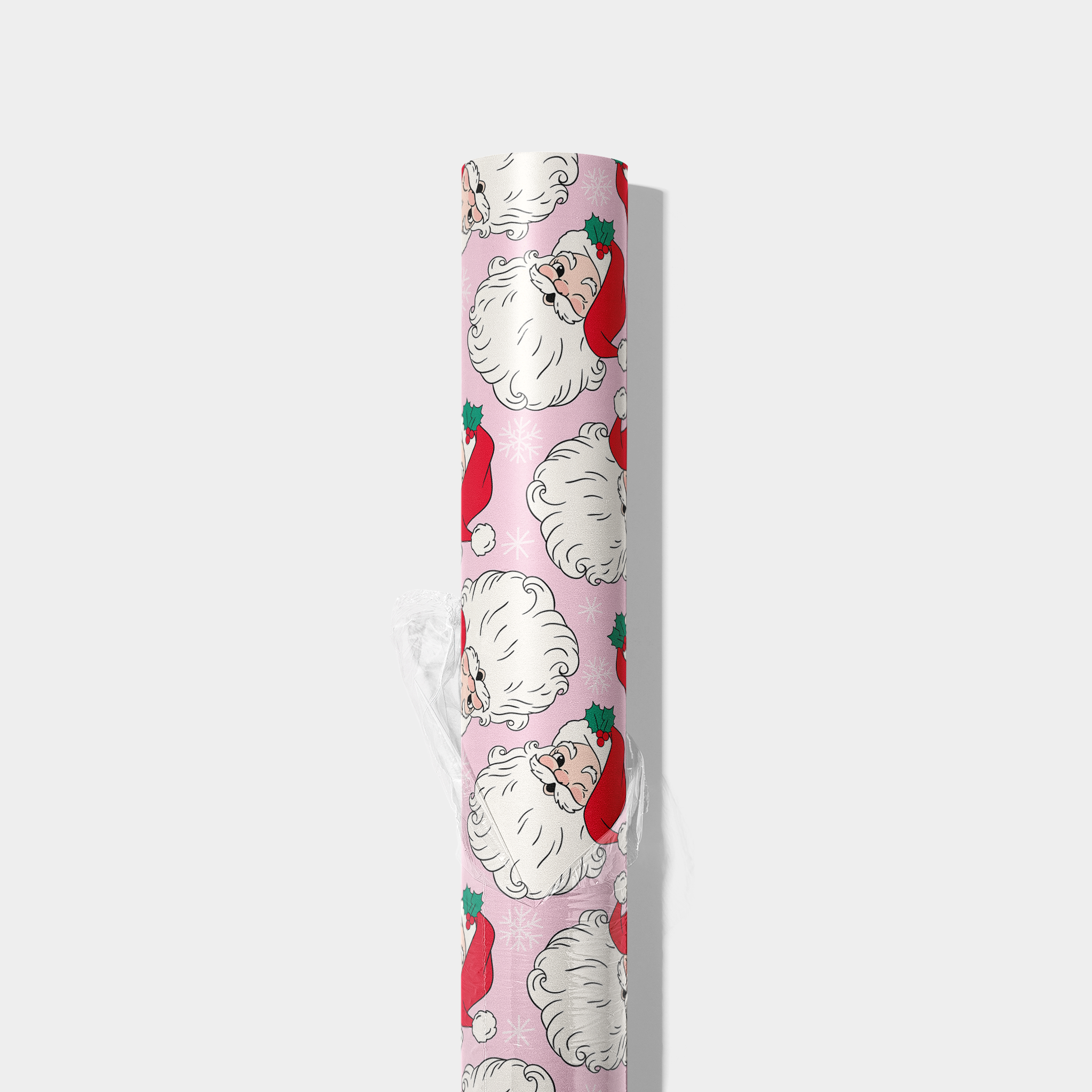 Winking Santas Wrapping Paper