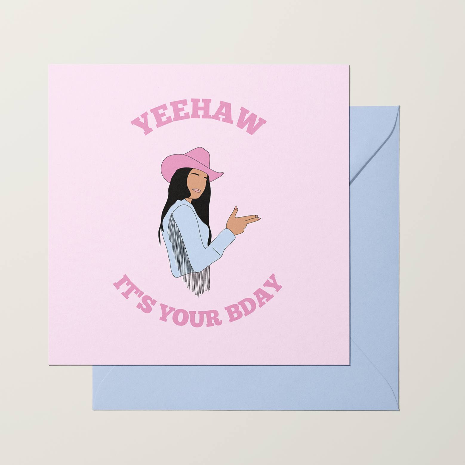 Yeehaw It's Your BDAY (Brunette) Card