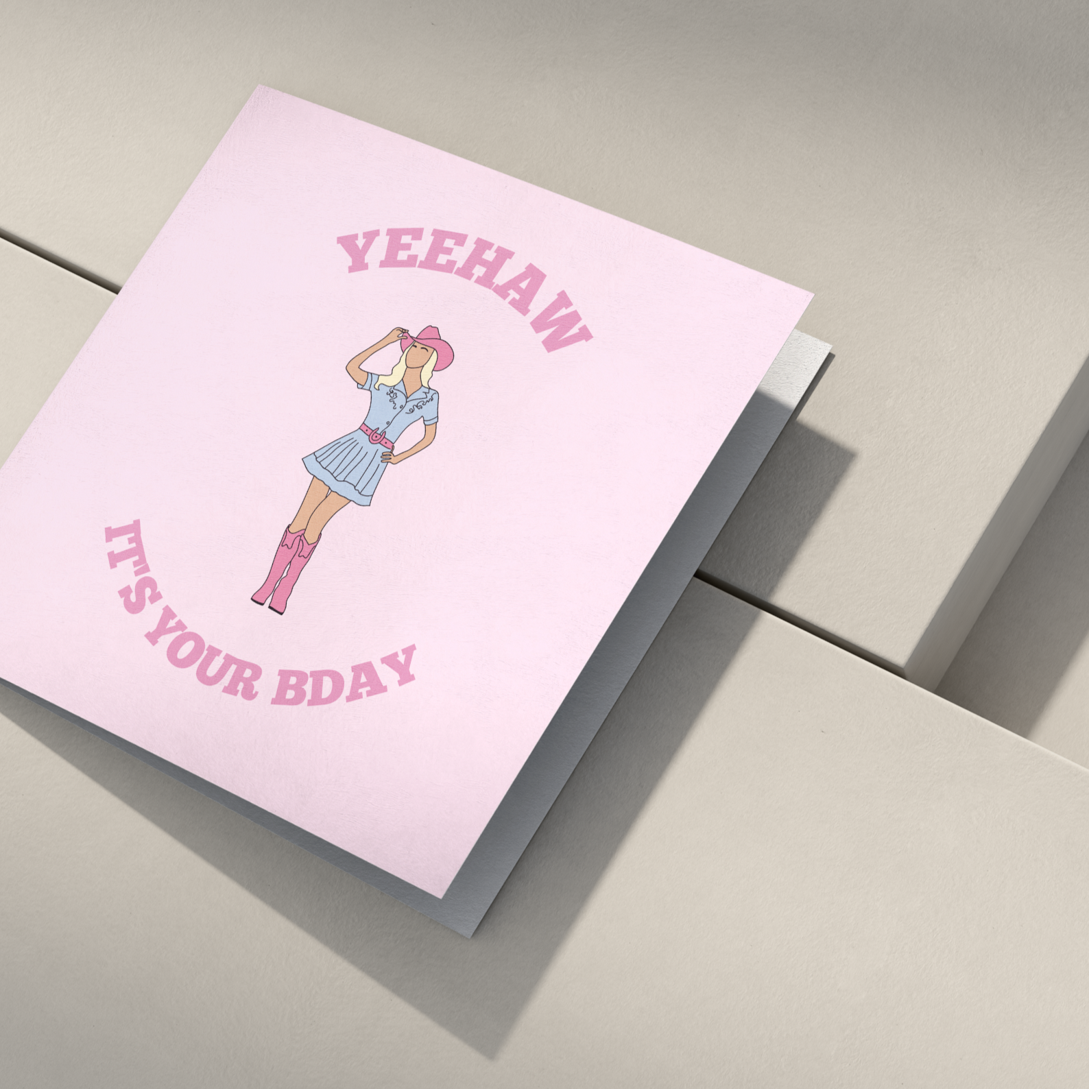 Yeehaw It's Your Bday Card