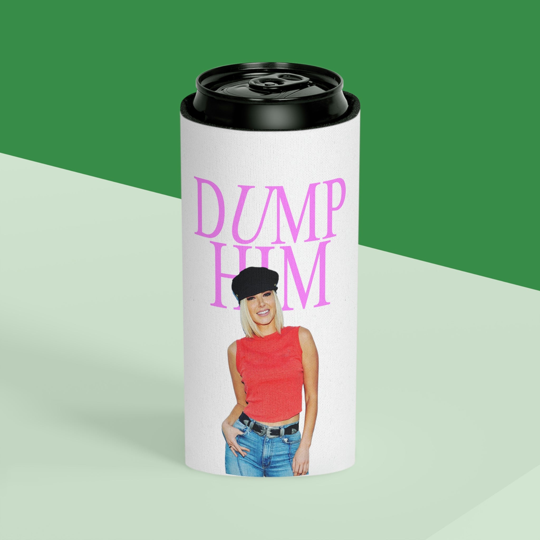 Dump Him Ariana Can Cooler Koozie