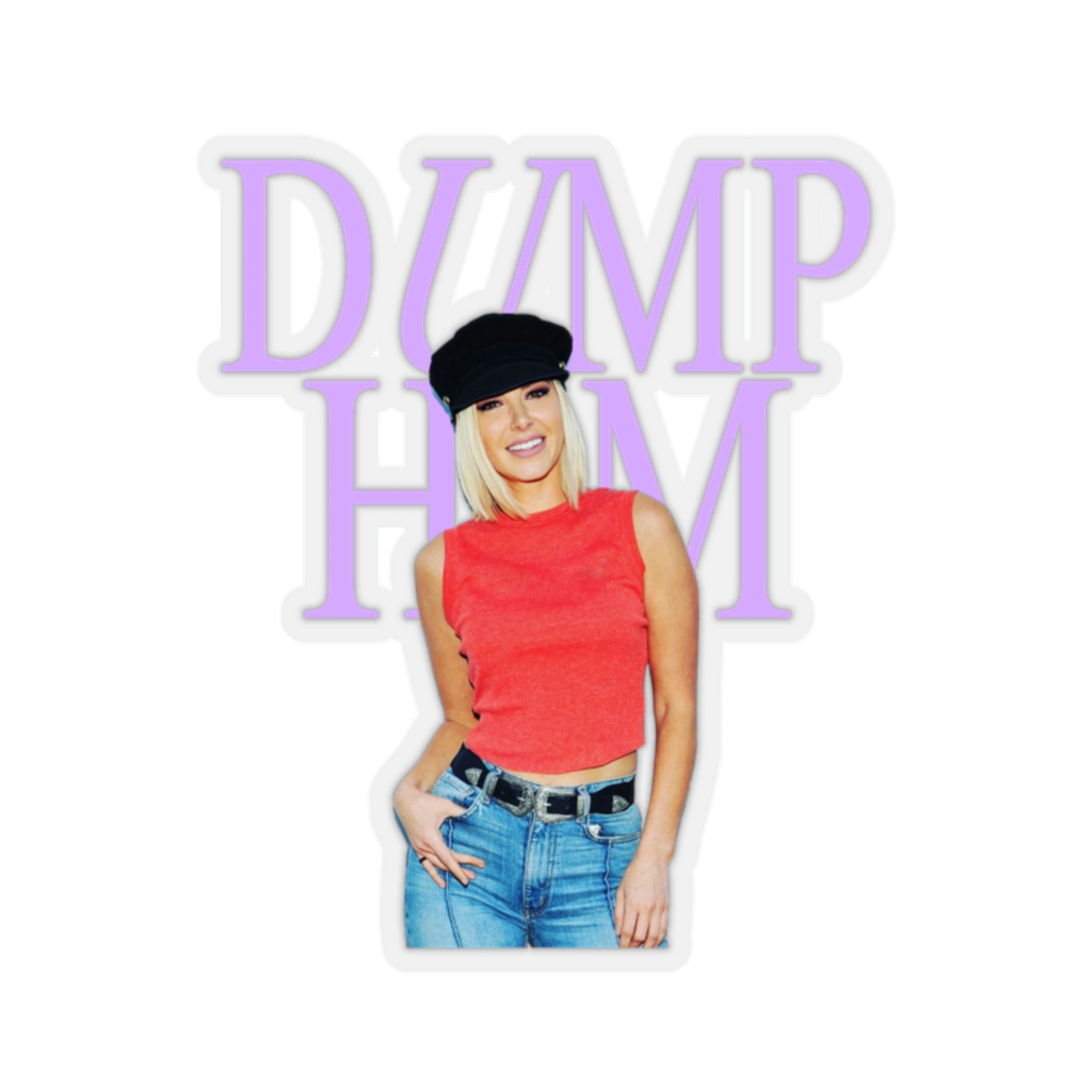 Dump Him Ariana Kiss-Cut Stickers