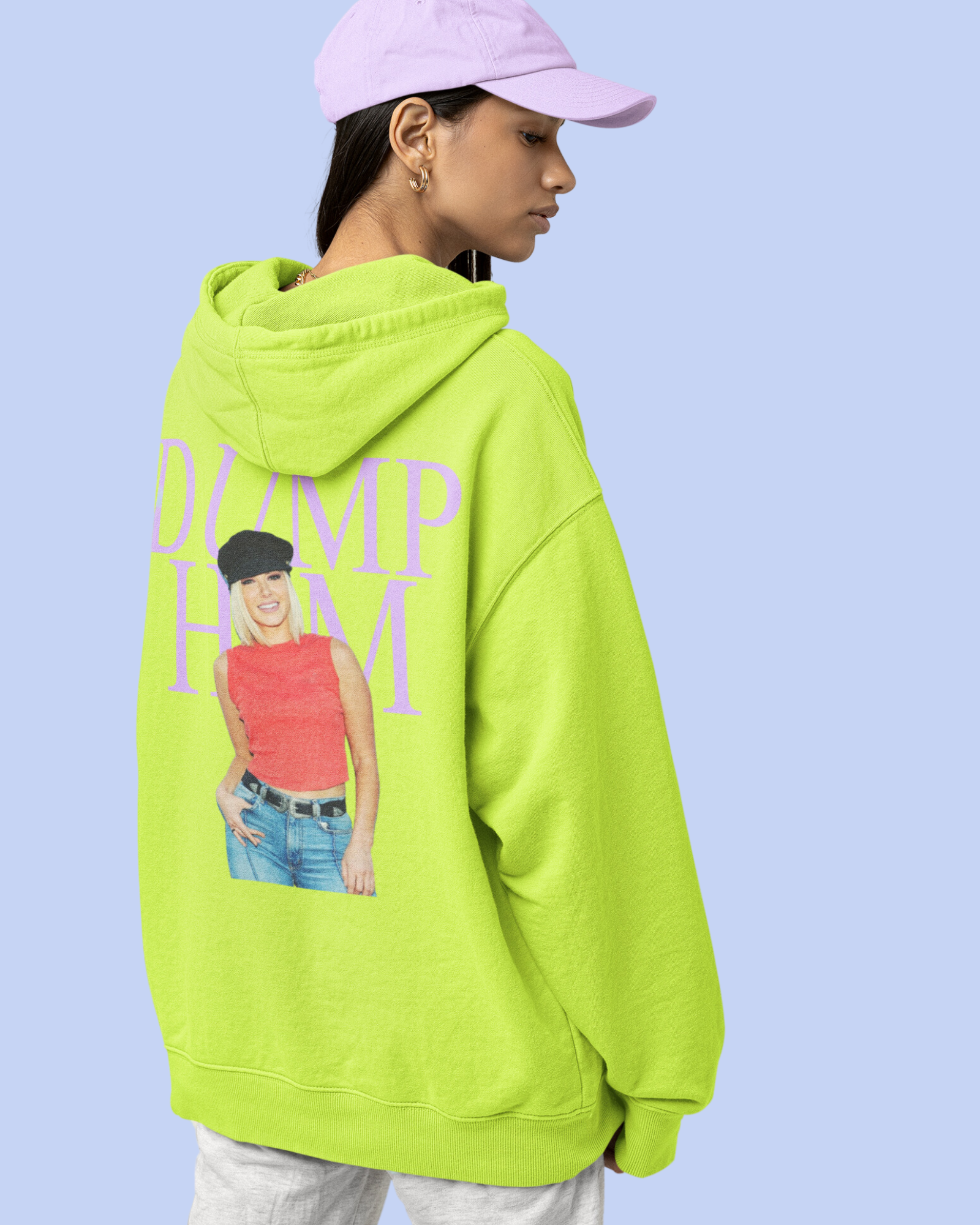 Dump Him Ariana Neon Hoodie