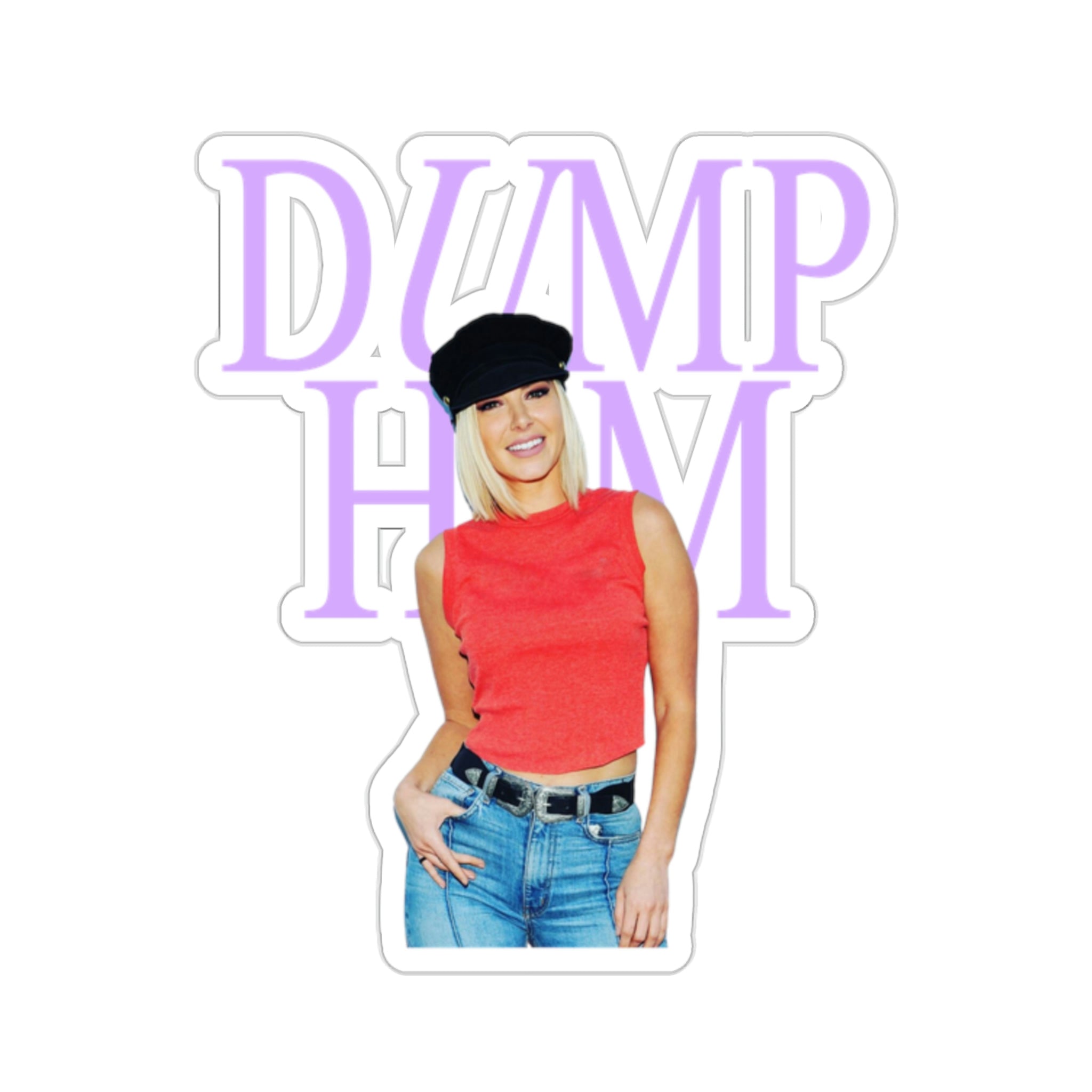 Dump Him Ariana Kiss-Cut Stickers