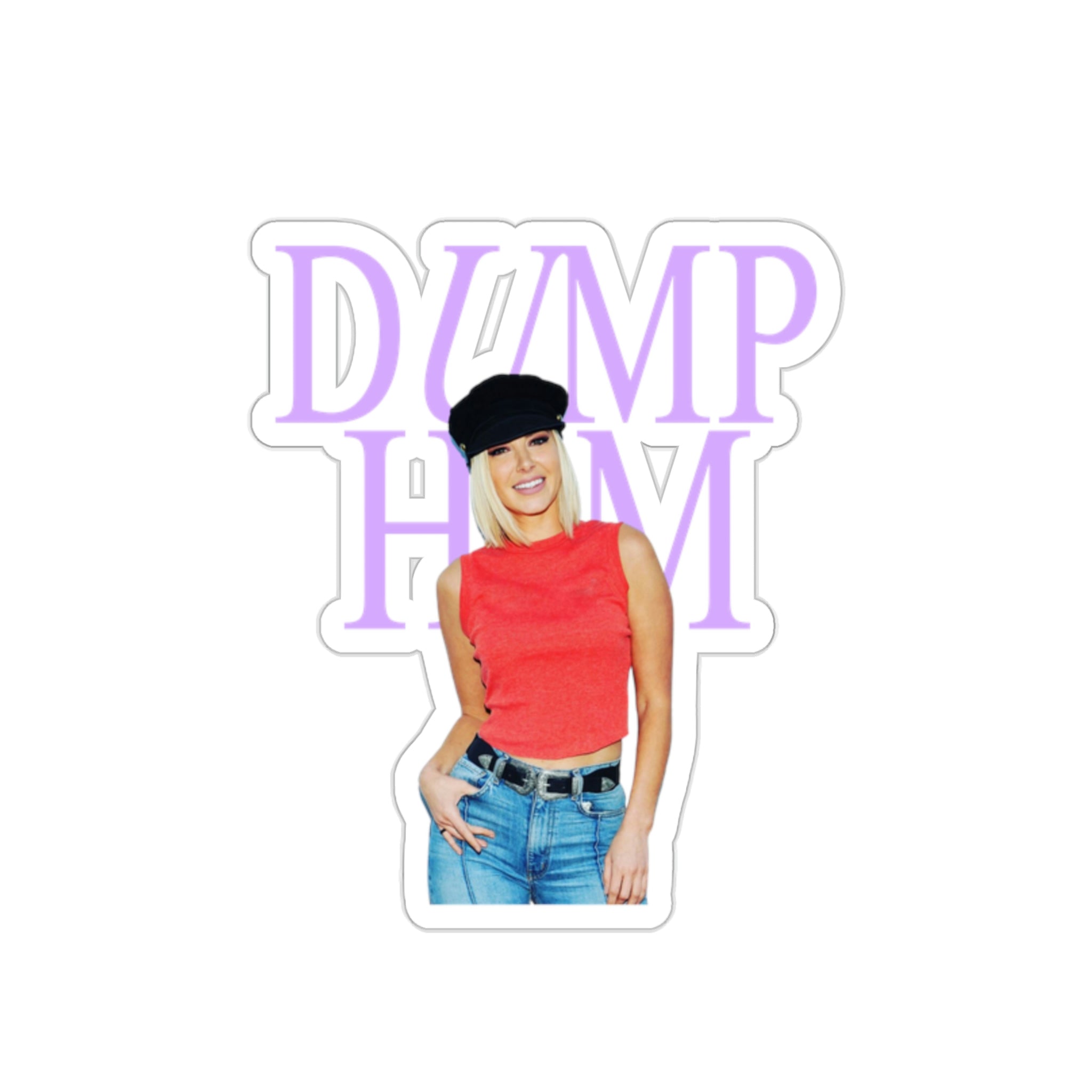 Ariana Dump Him Waterproof Die-Cut Stickers