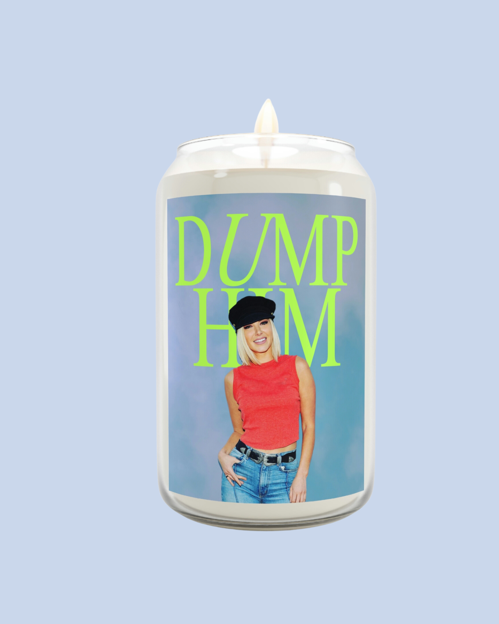 Dump Him Ariana in Clouds Candle