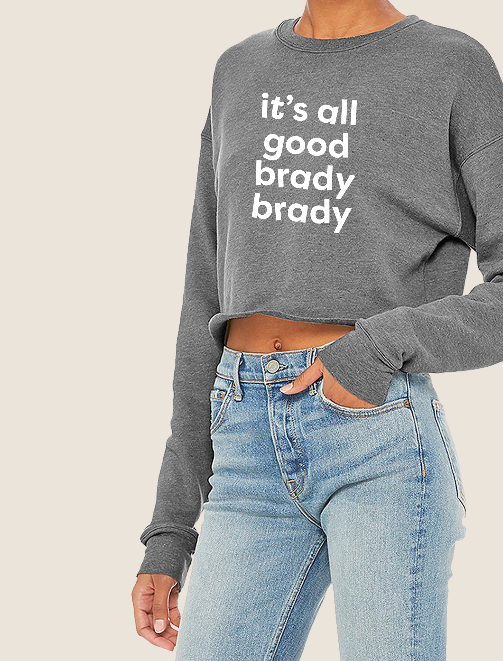 All Good Brady Brady Crop Sweatshirt