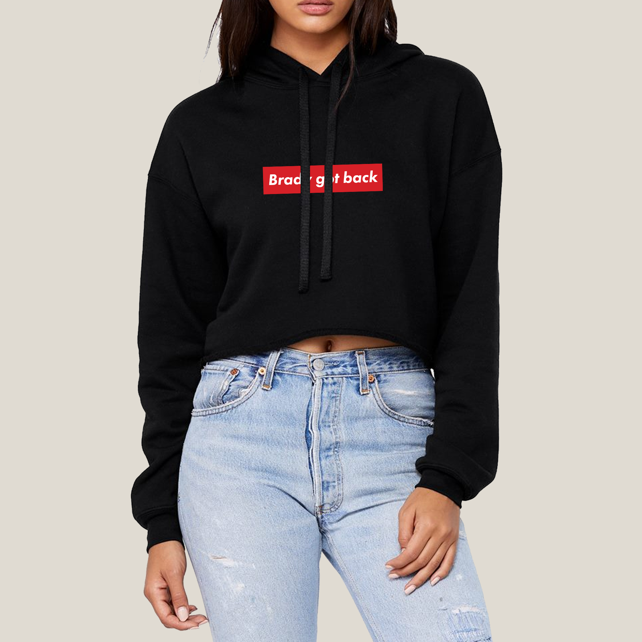 Brady Got Back Crop Hoodie