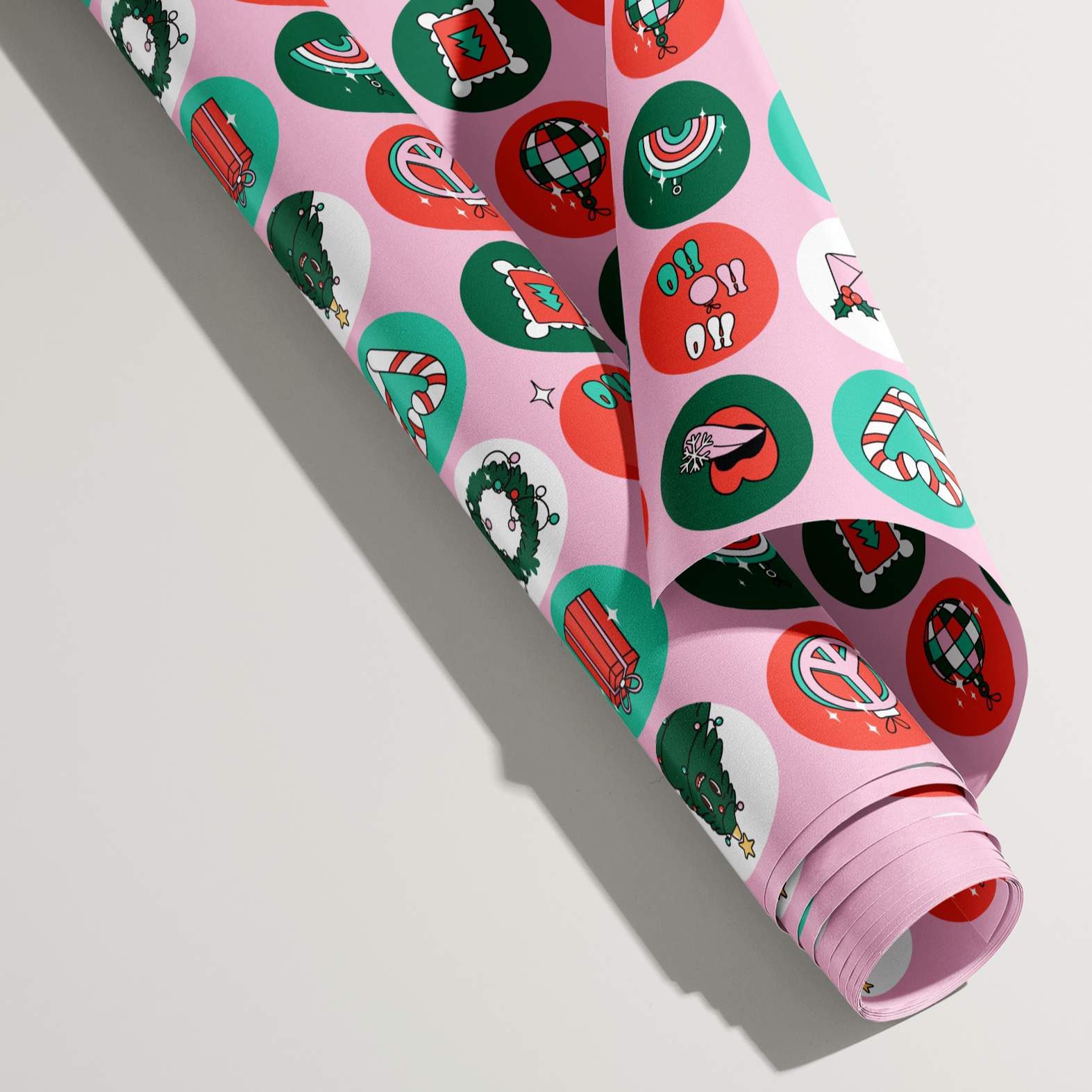 Christmas Emoji Wrapping Paper