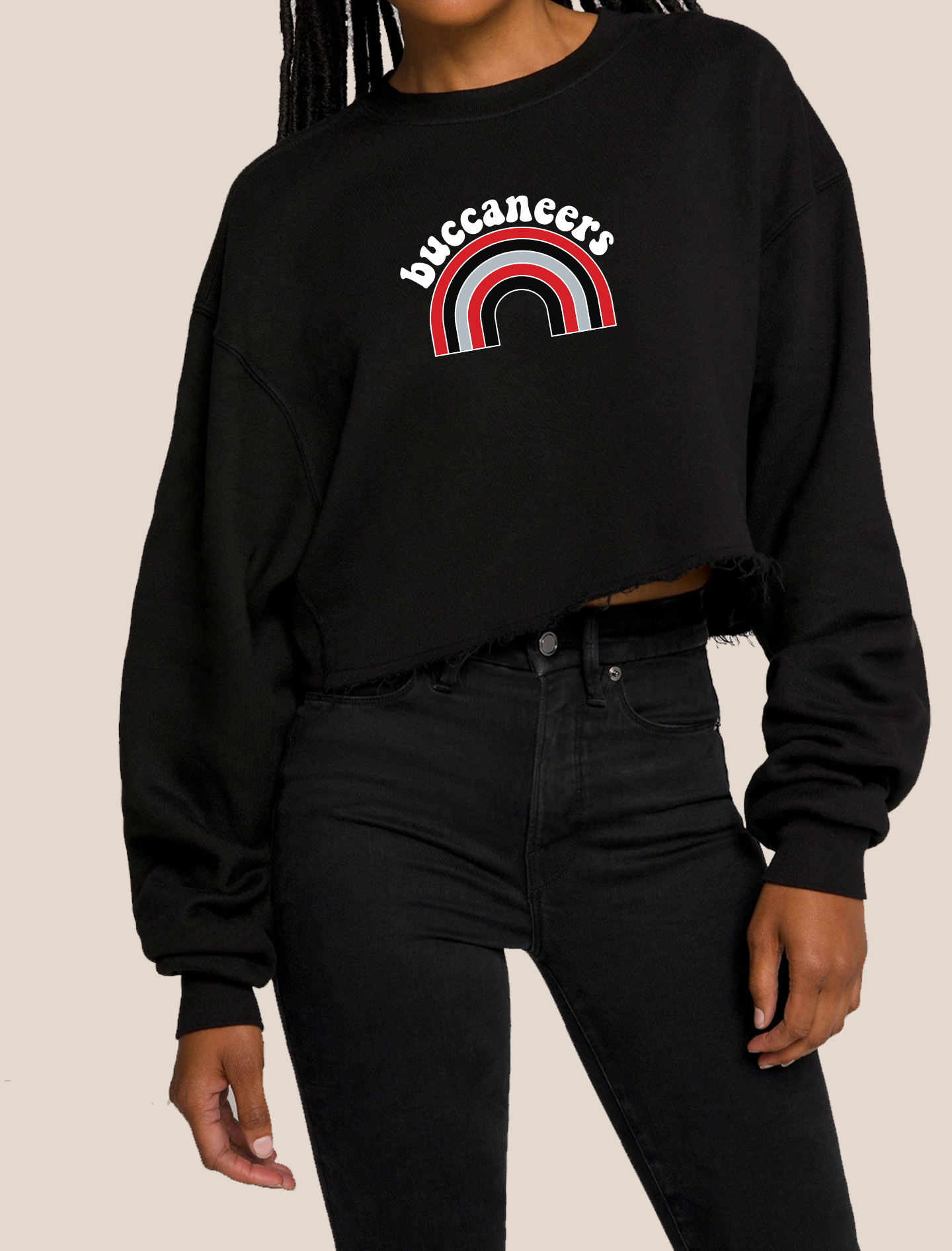 Buccaneers Rainbow Crop Sweatshirt