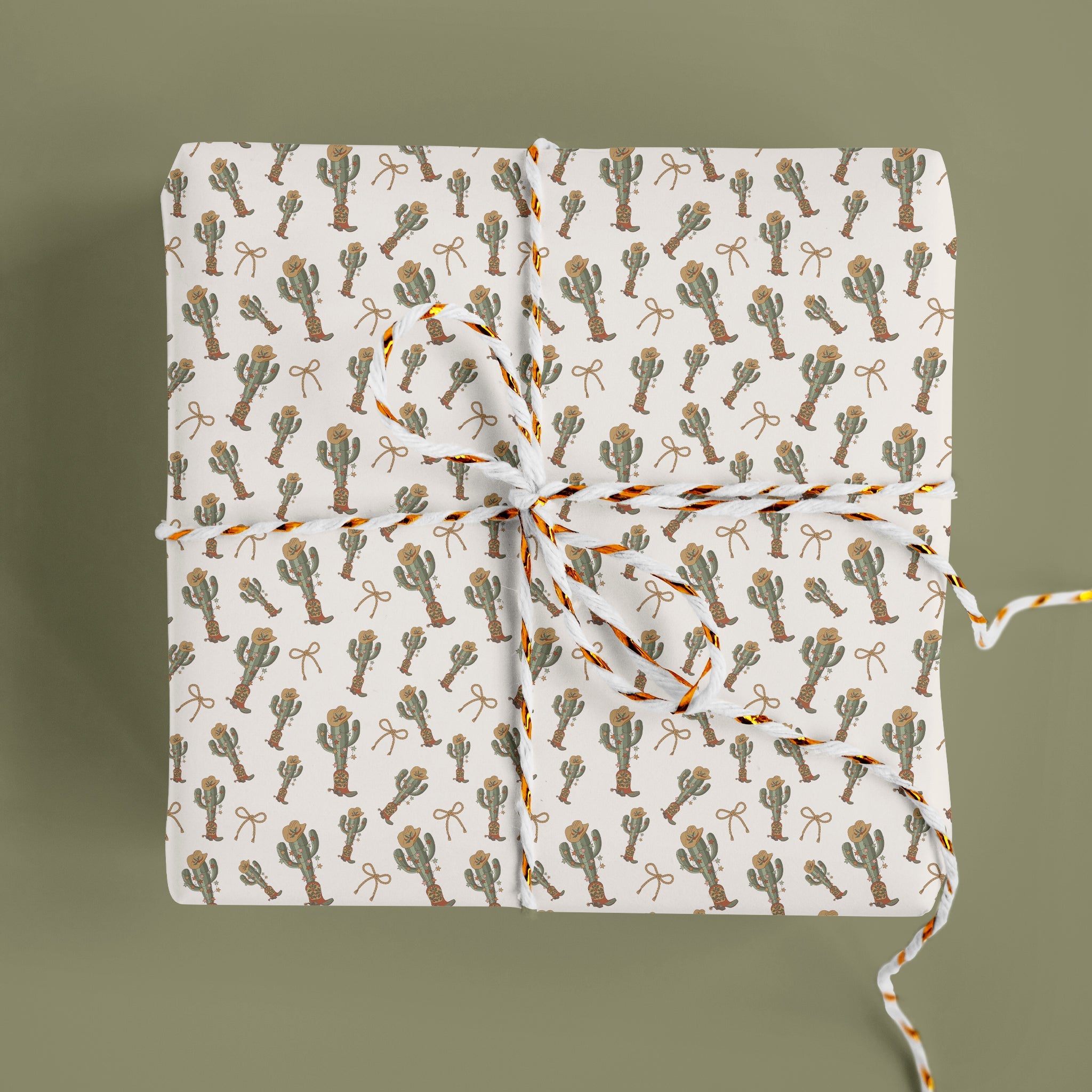 Western Cactus Wrapping Paper