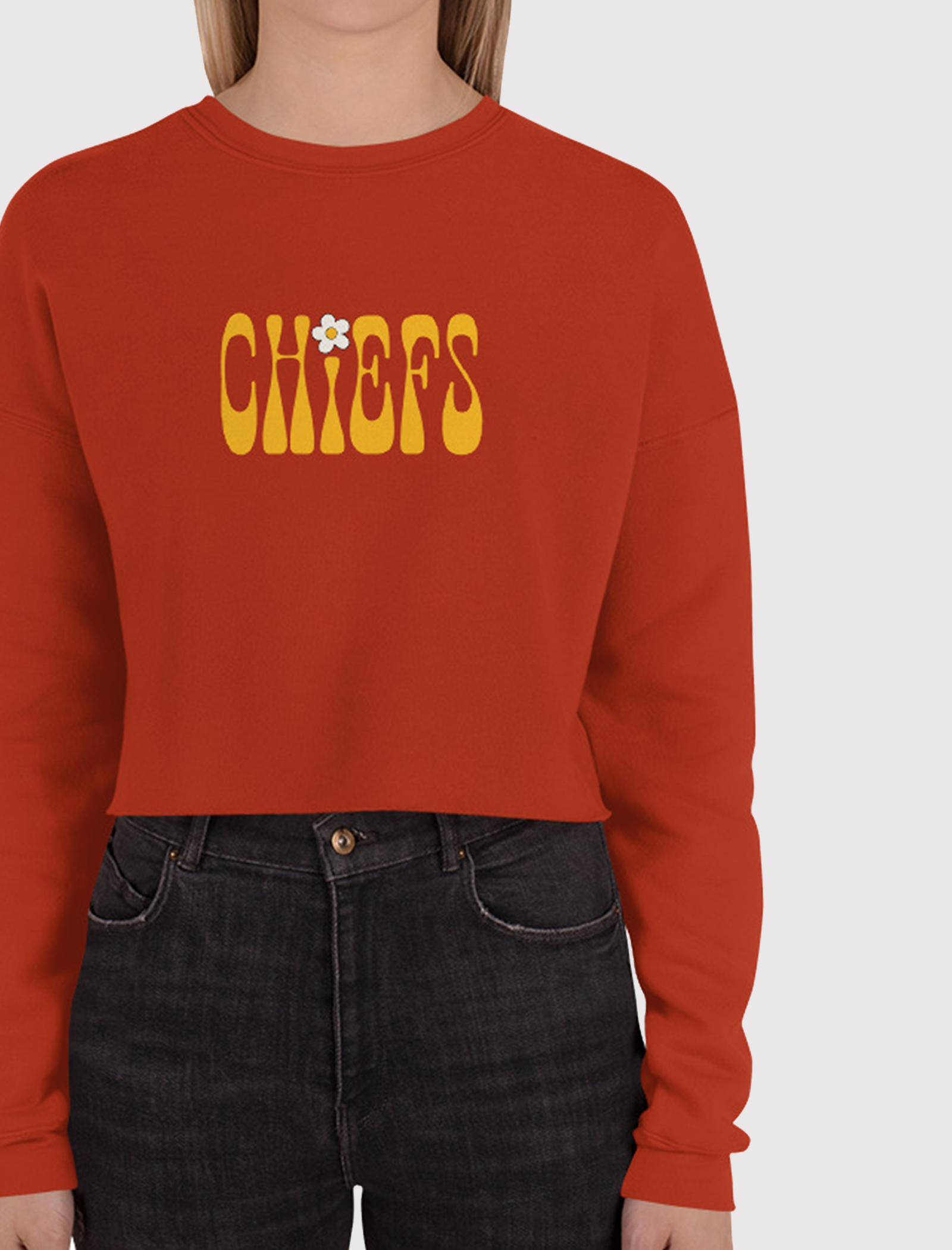 Chiefs Retro Crop Sweatshirt