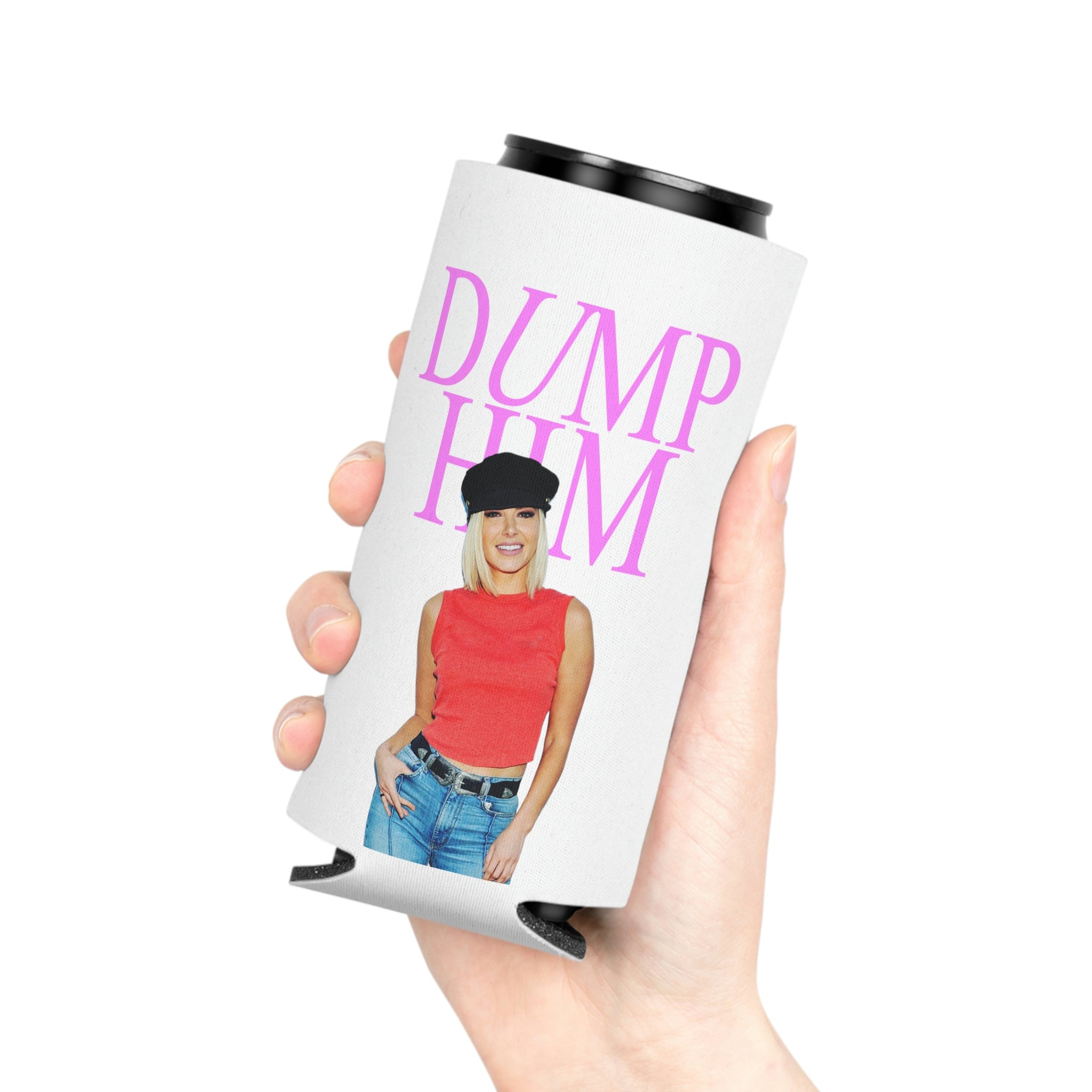 Dump Him Ariana Can Cooler Koozie