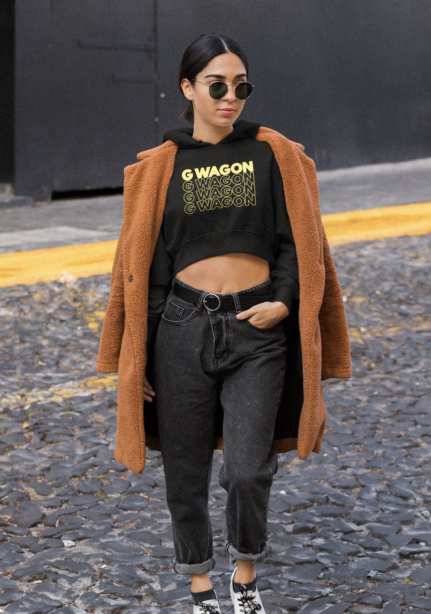 G Wagon Stacked Crop Hoodie