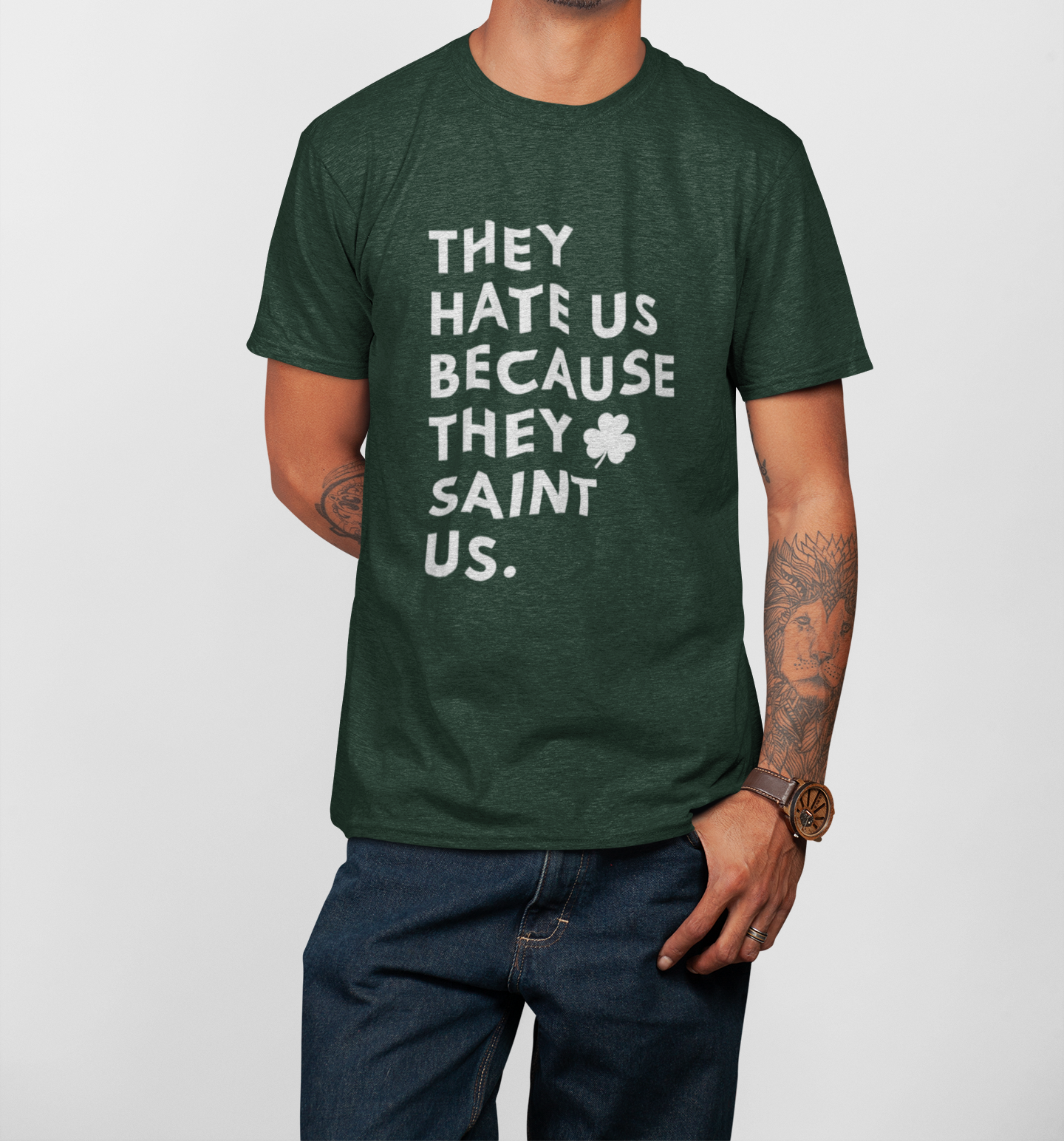 They Hate Us Because They Saint Us Tri-Blend Shirt