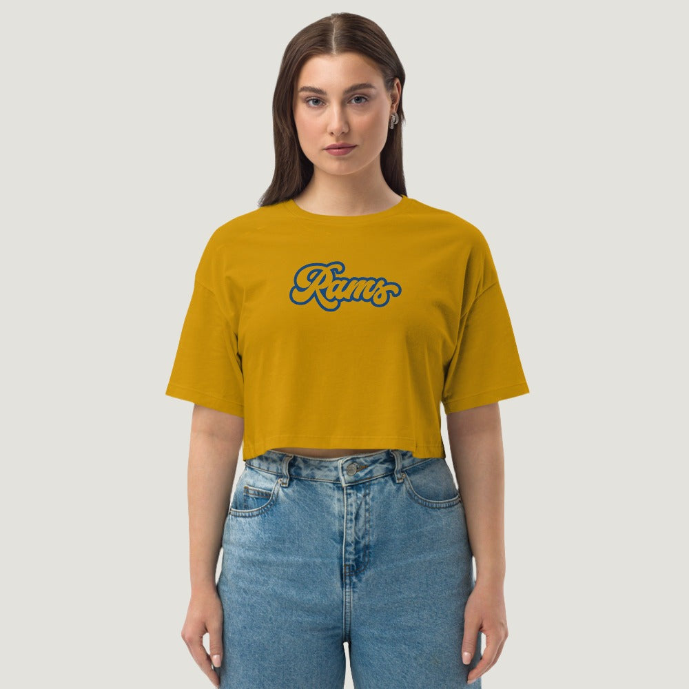 Rams Vintage Style Crop Top