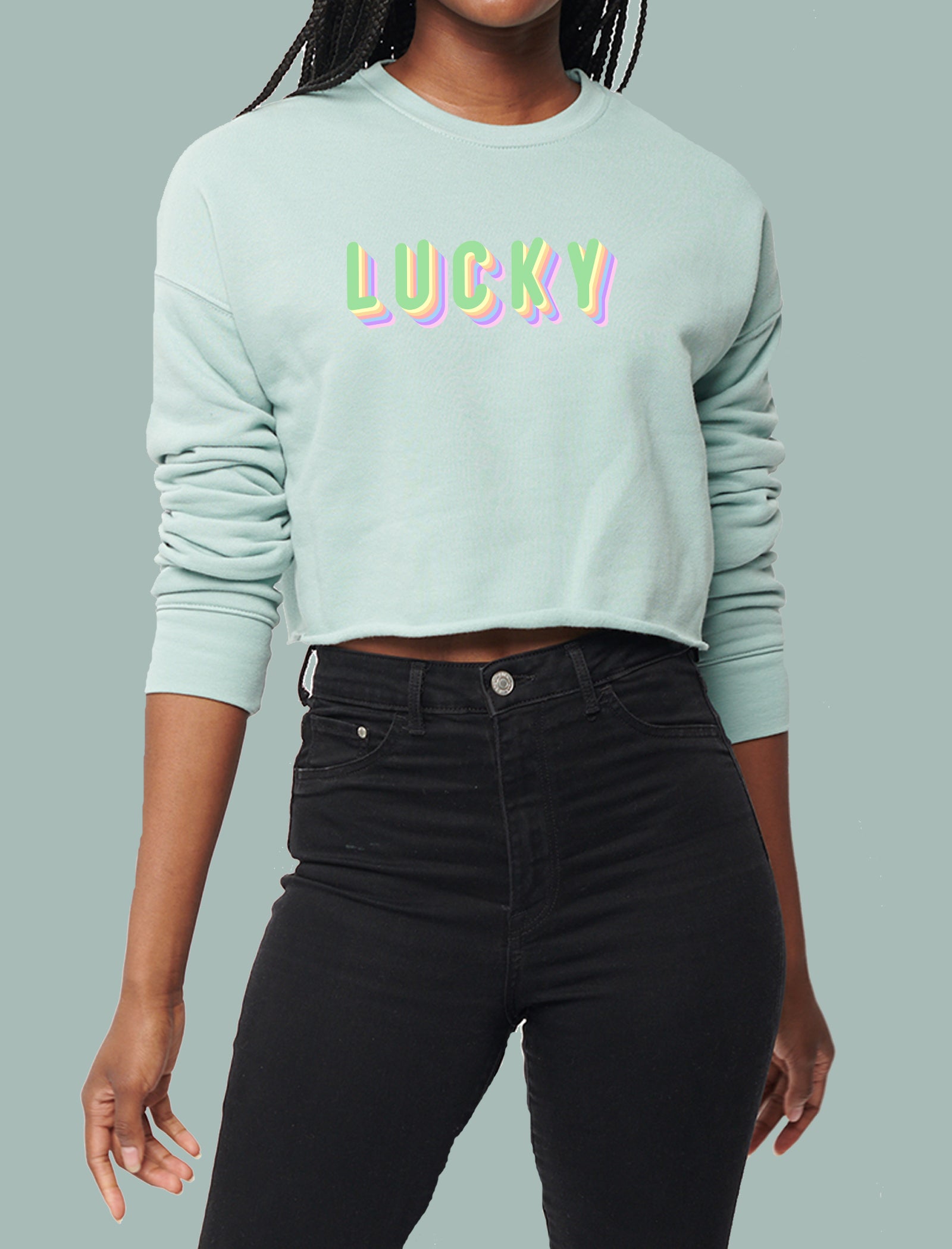 Lucky Crop Sweatshirt