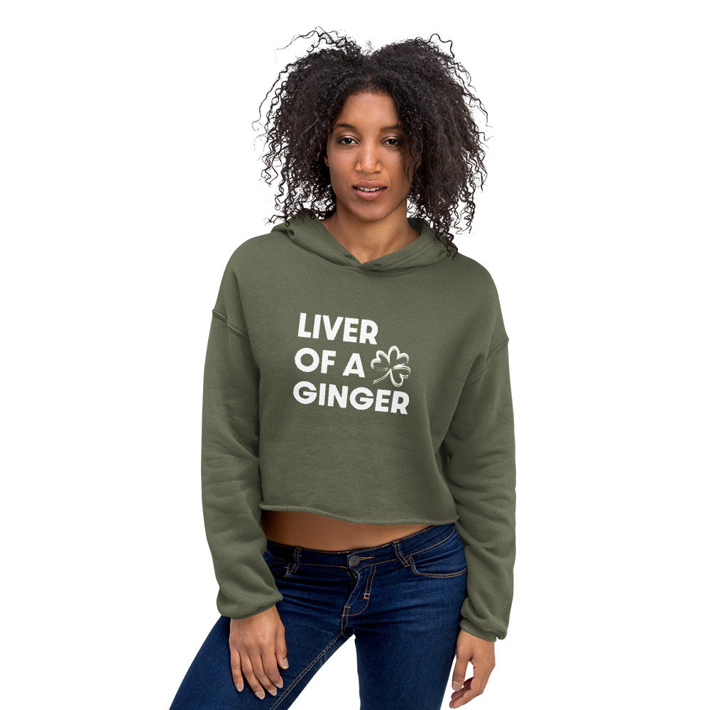 Liver of a Ginger Crop Hoodie