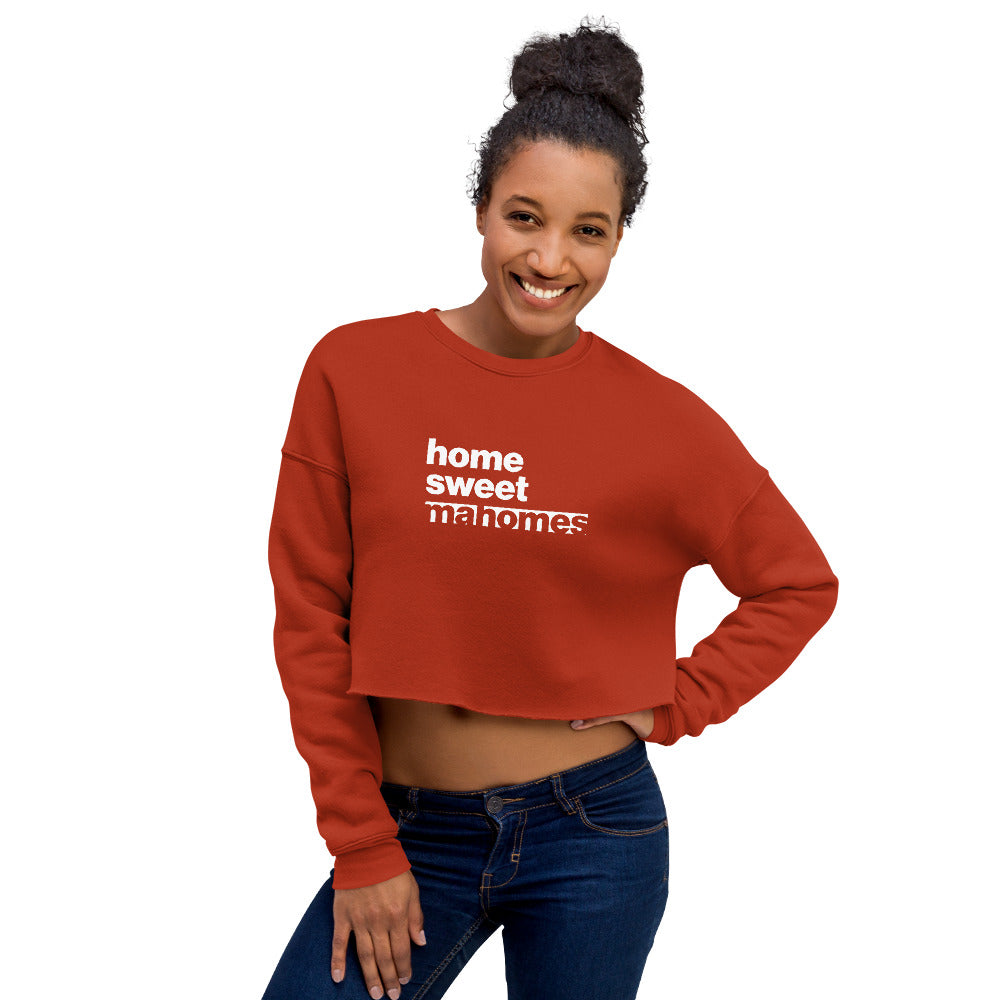 Home Sweet Mahomes Women's Crop Sweatshirt