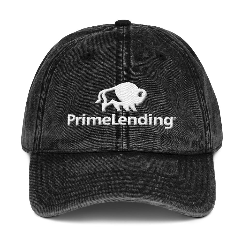 PrimeLending Logo Dad Hat. PrimeLending Baseball Cap. Vintage Cotton Twill Cap.