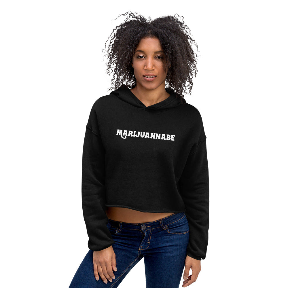 Marijuannabe Cropped Hoodie