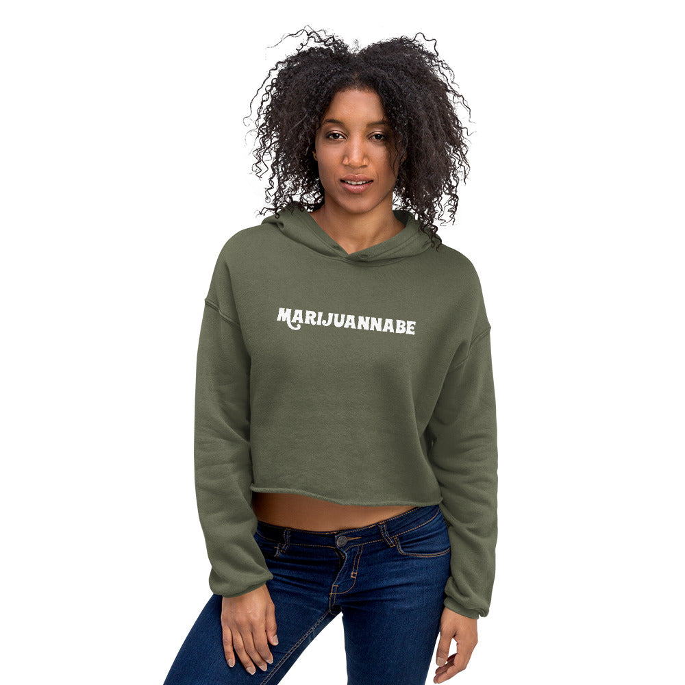 Marijuannabe Cropped Hoodie