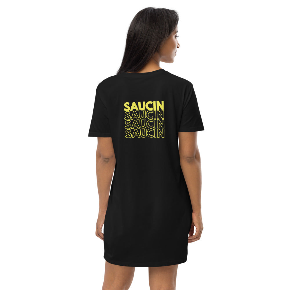 Saucin' Stacked T-Shirt Dress