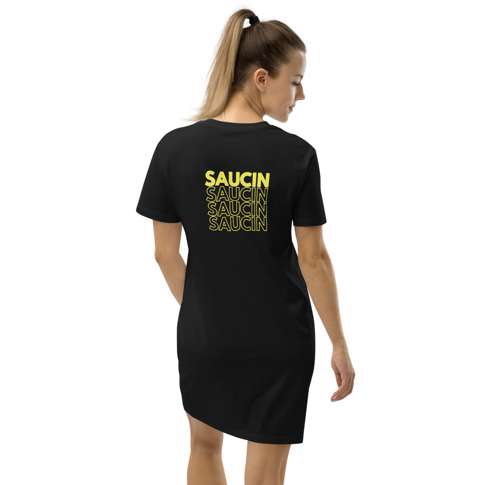 Saucin' Stacked T-Shirt Dress