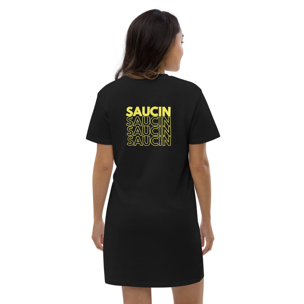 Saucin' Stacked T-Shirt Dress