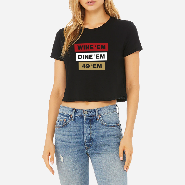 Wine Em' Dine Em' Crop Top