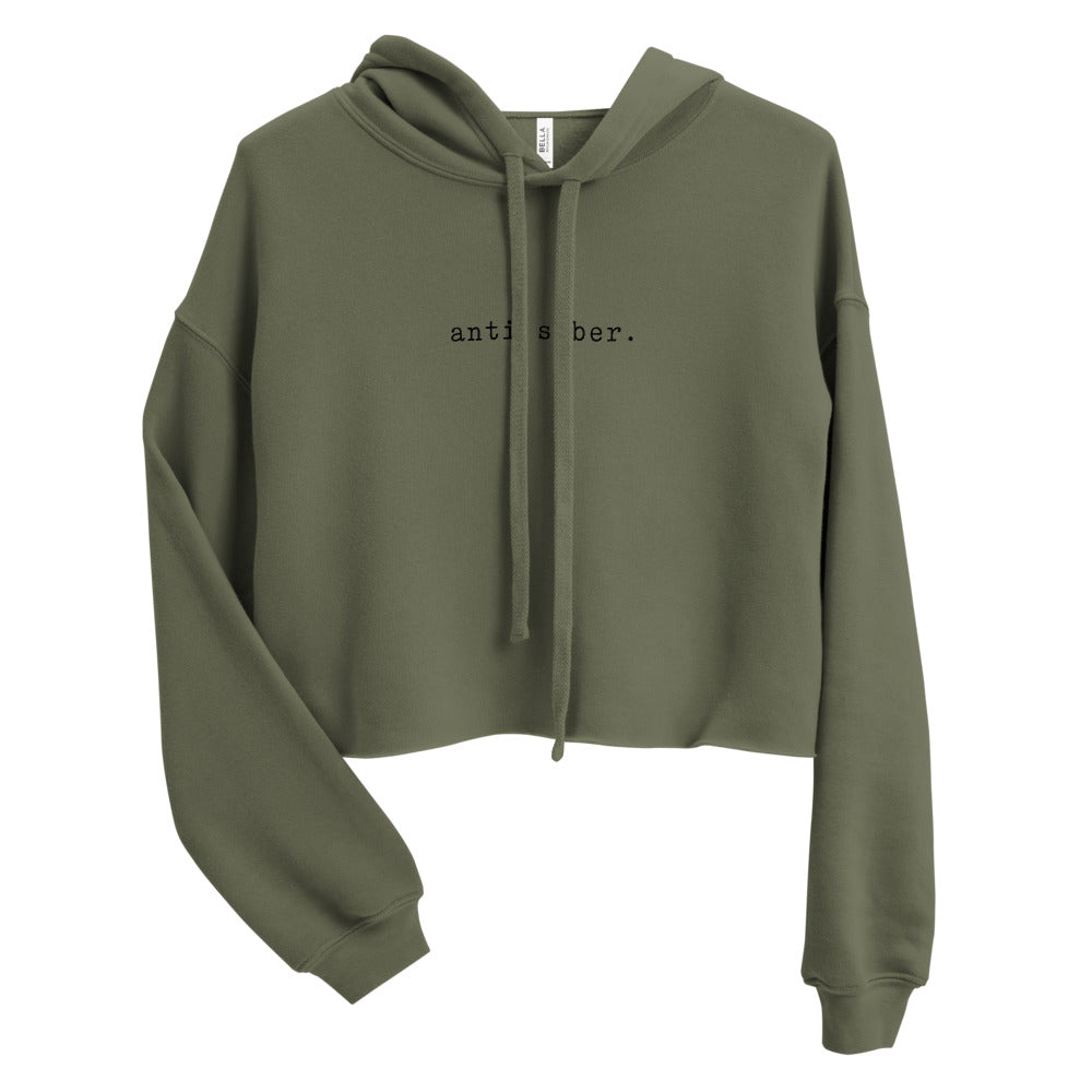 Anti Sober Crop Hoodie