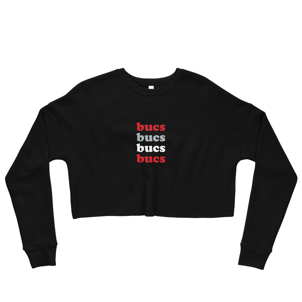 Bucs Stacked Crop Sweatshirt