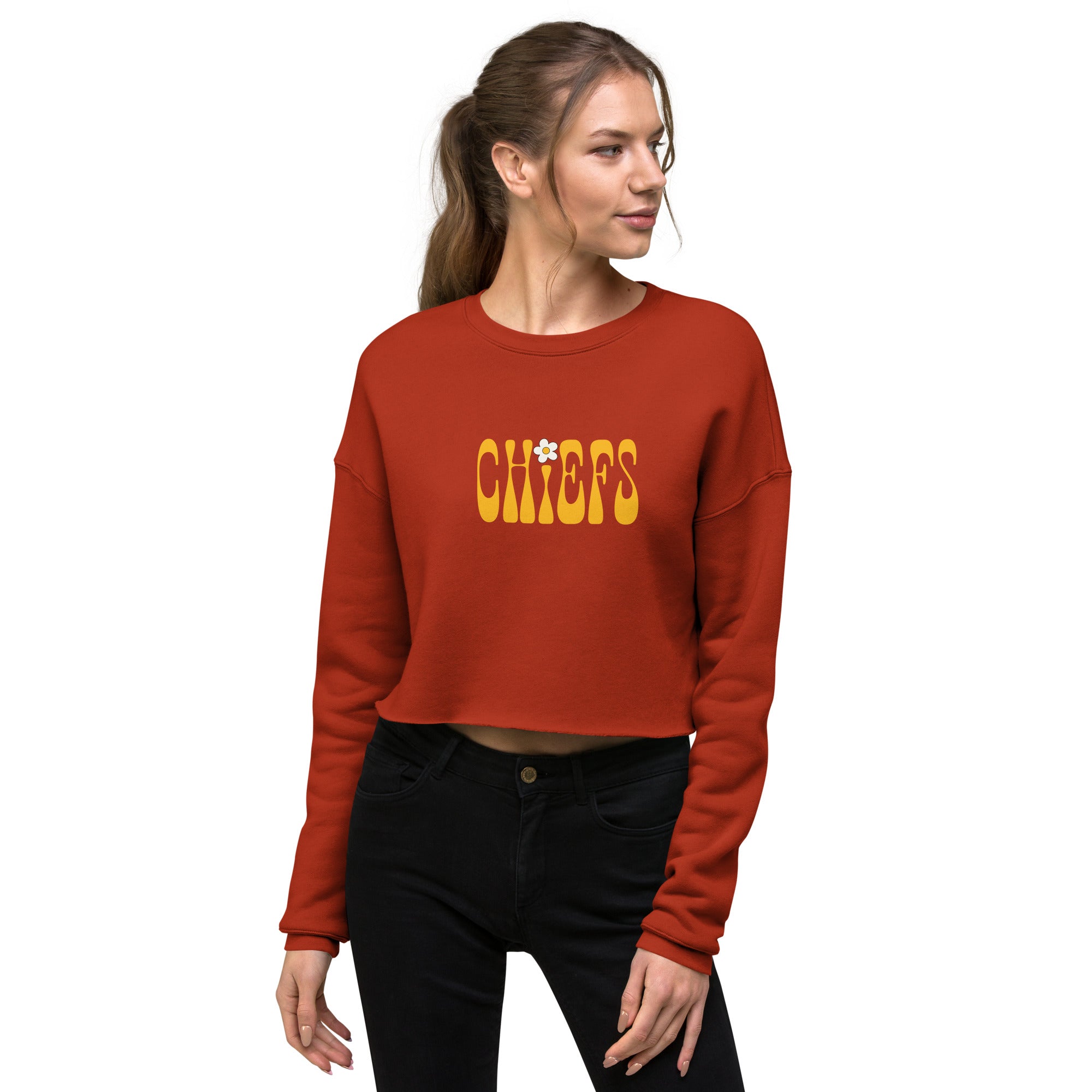 Chiefs Retro Crop Sweatshirt